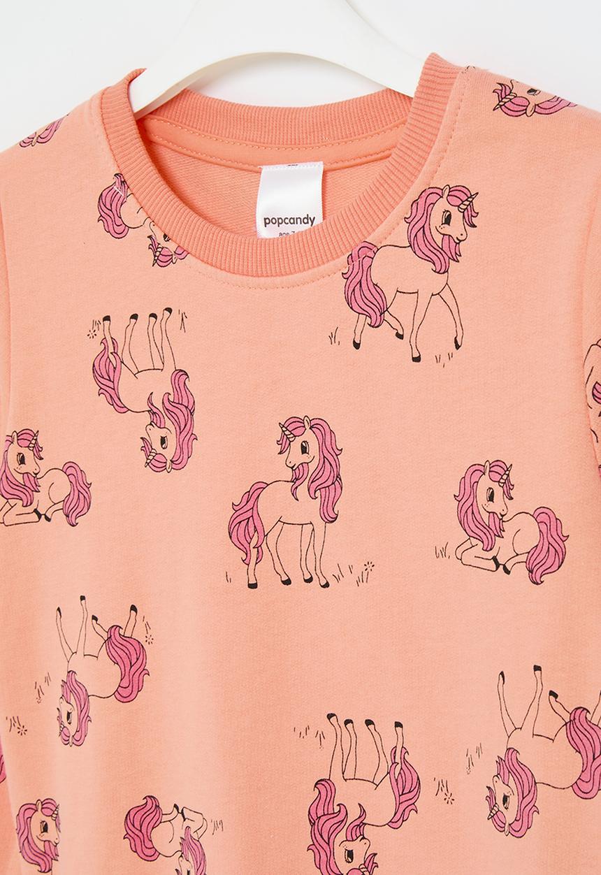 Pop Candy - Printed sweat top - orange