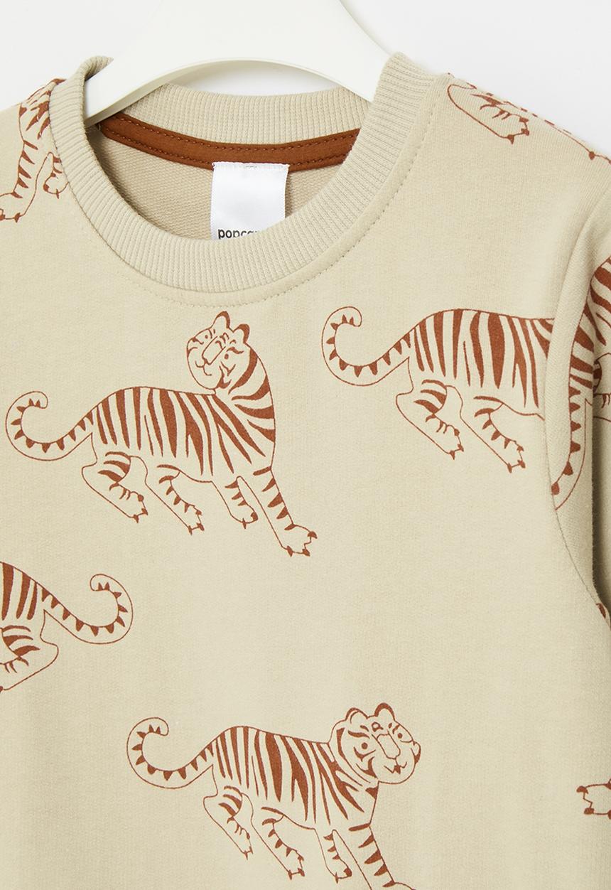 Pop Candy - Printed sweat top - beige