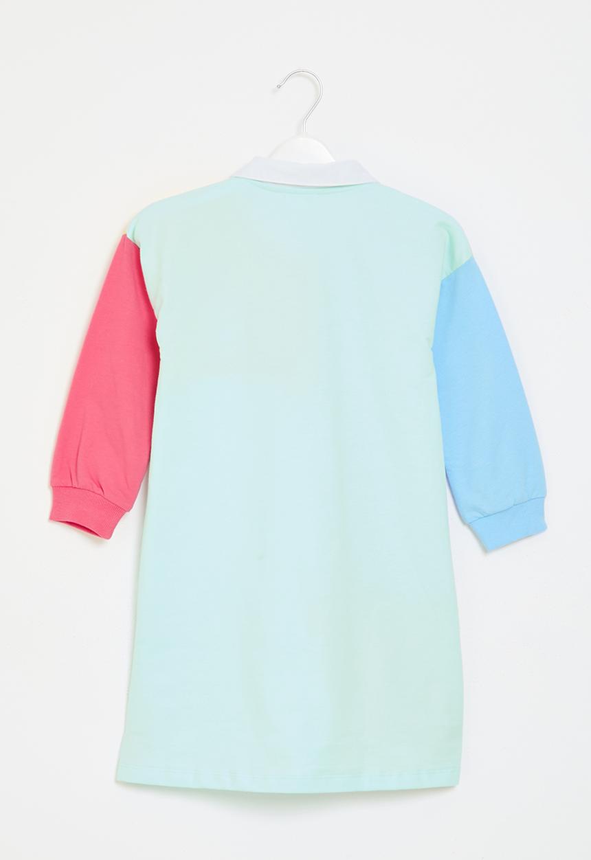 Pop Candy - Colour block golf dress - multi