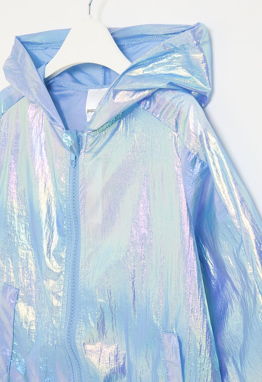 Pop Candy - Hooded zip thru jacket - blue