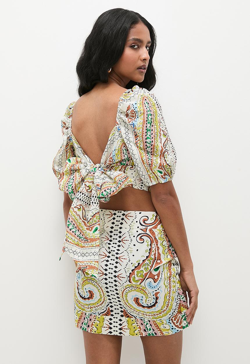 Superbalist - Co-ord printed wrap mini - print