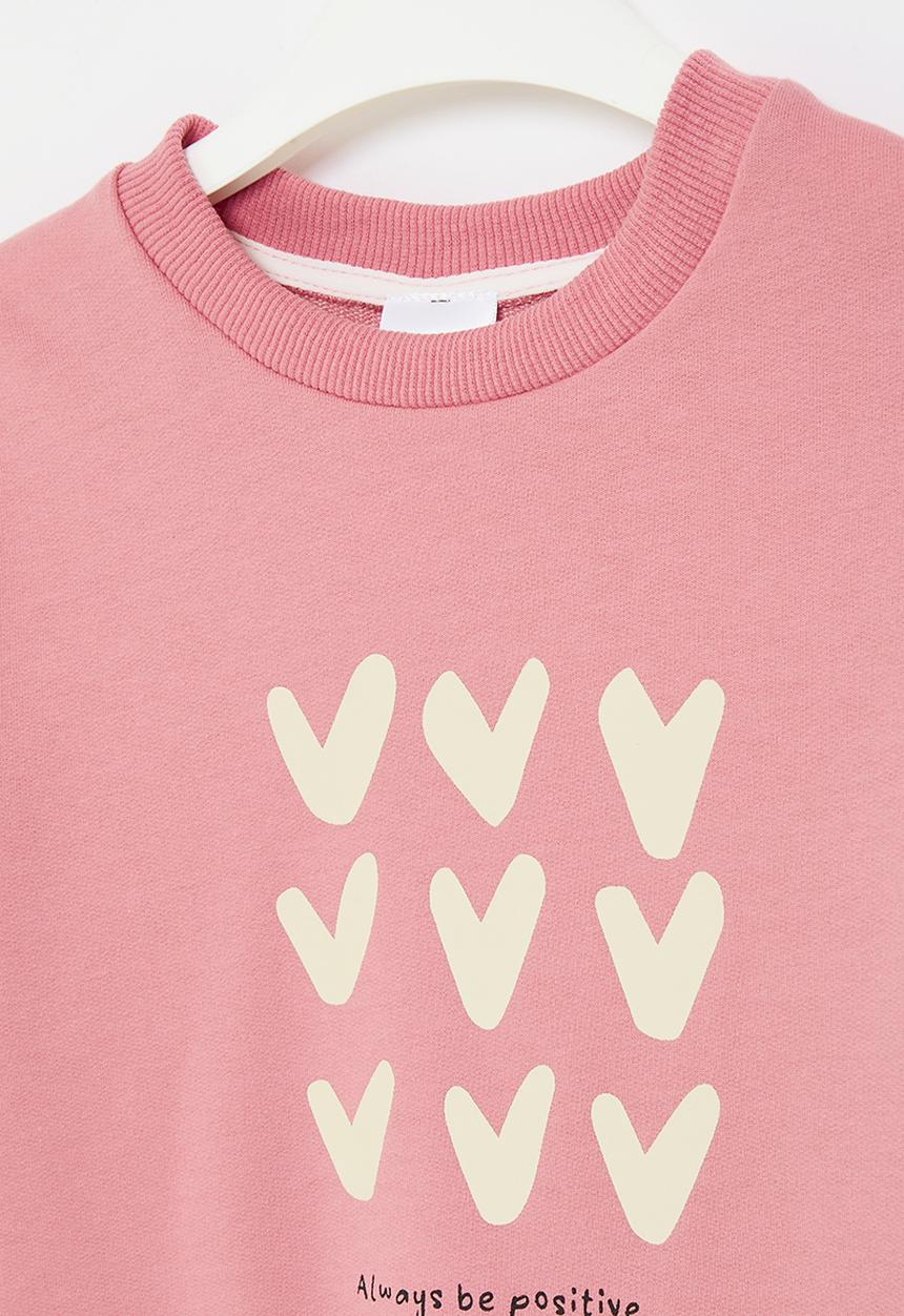 Pop Candy - Frilled sweat top - pink