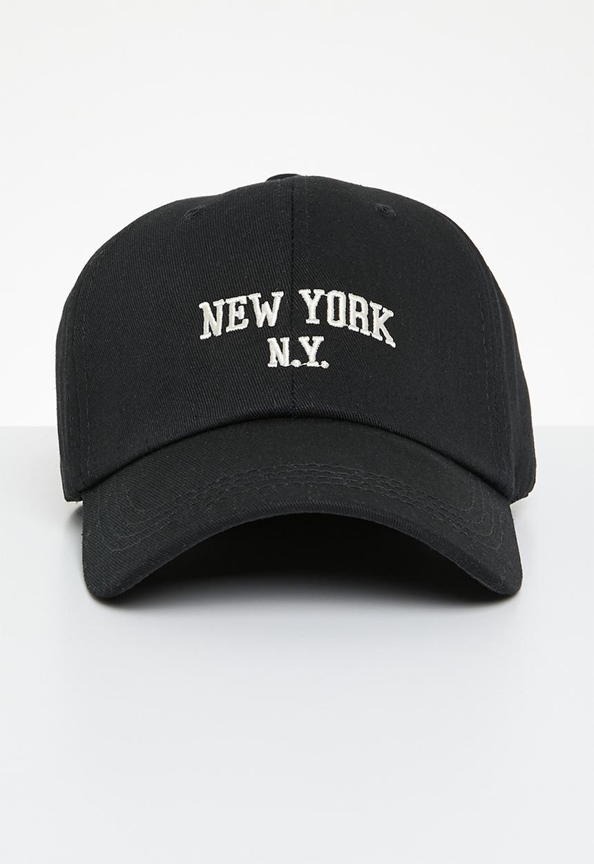 Superbalist - New york logo baseball cap - black