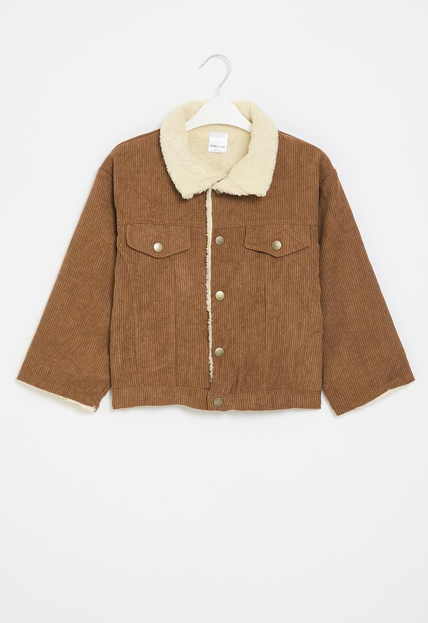 Pop Candy - Corduroy trucker jacket - brown
