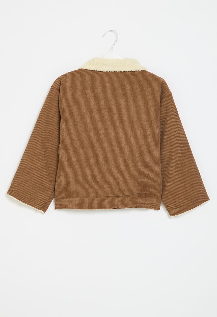 Pop Candy - Corduroy trucker jacket - brown