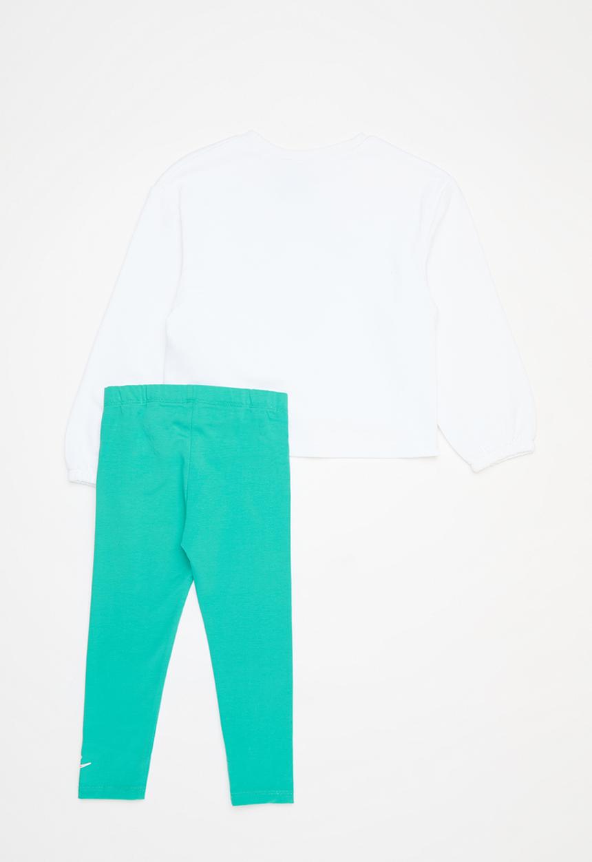 Nike - Nike notebook crewneck and leggings set - clear jade 2
