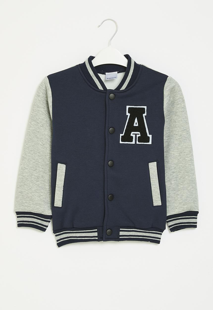 Pop Candy - Baseball jacket - navy & grey