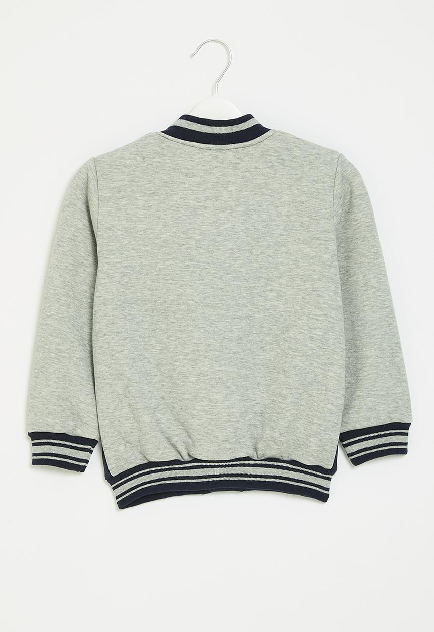 Pop Candy - Baseball jacket - navy & grey