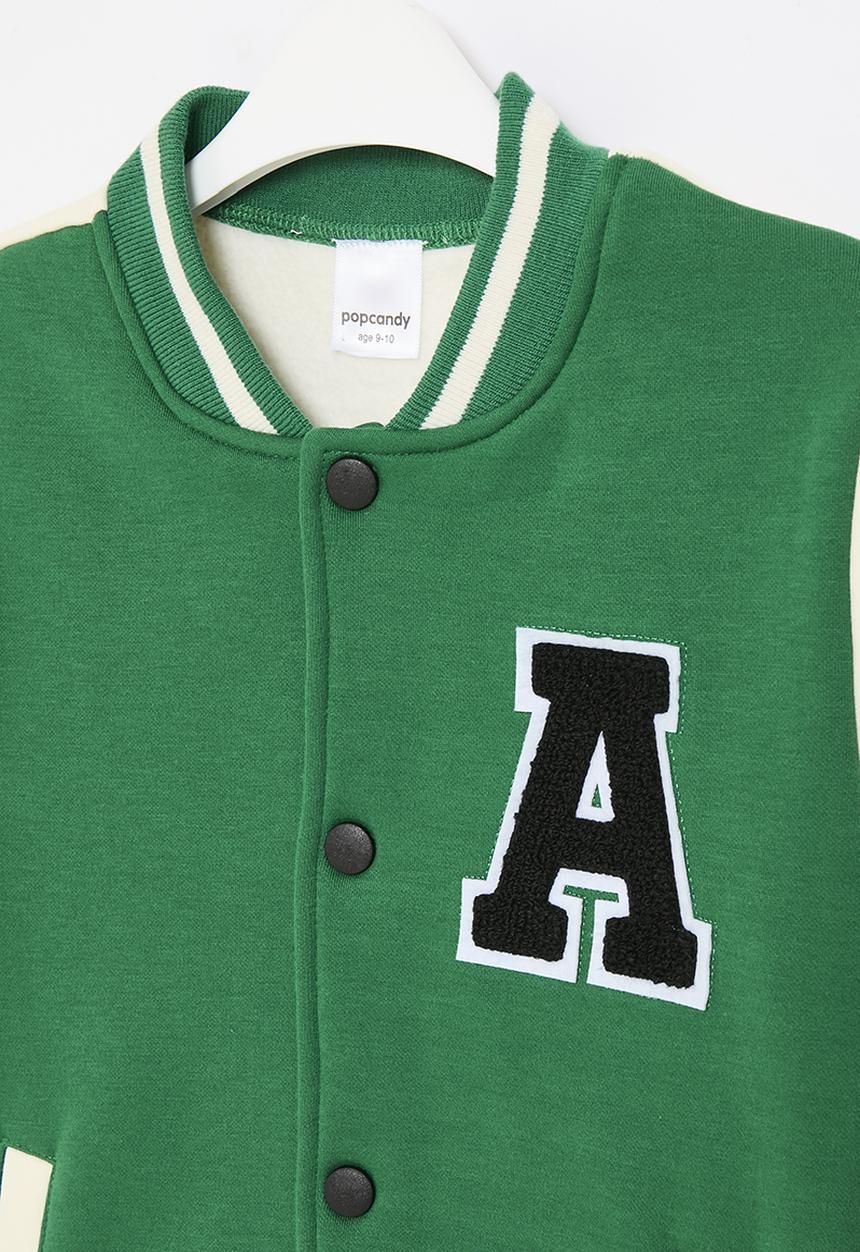 Pop Candy - Baseball jacket - green & ecru