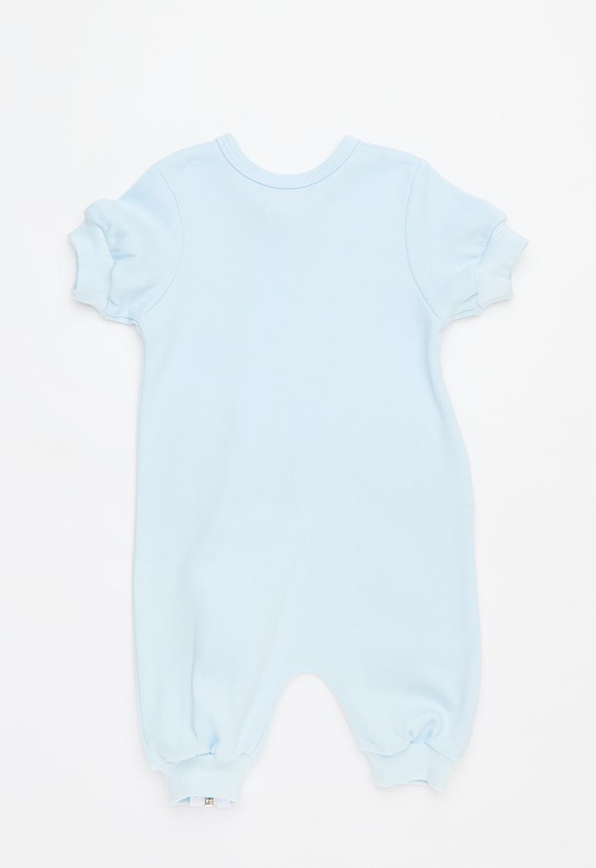 Little Lumps - Zipped summer romper - blue
