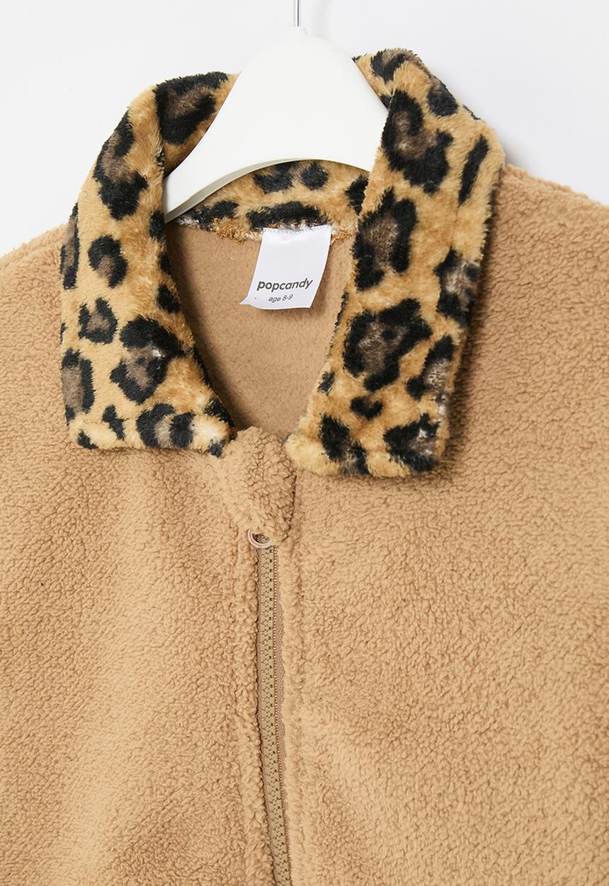Pop Candy - Zip through jacket - brown