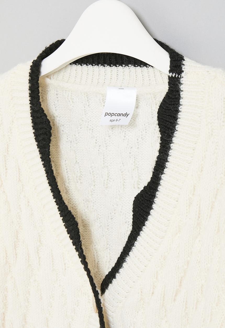 Pop Candy - Cardigan with pockets - white