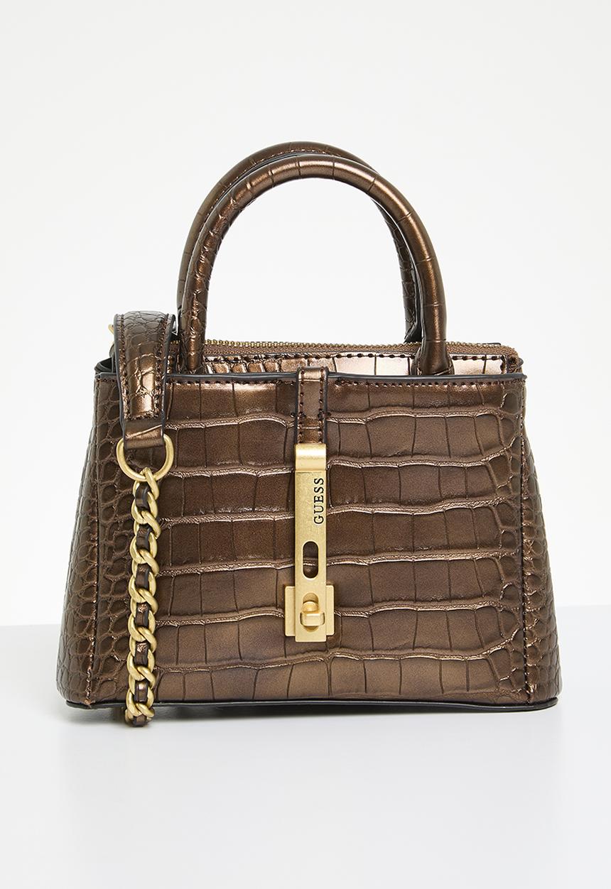 GUESS - James mini satchel - bronze