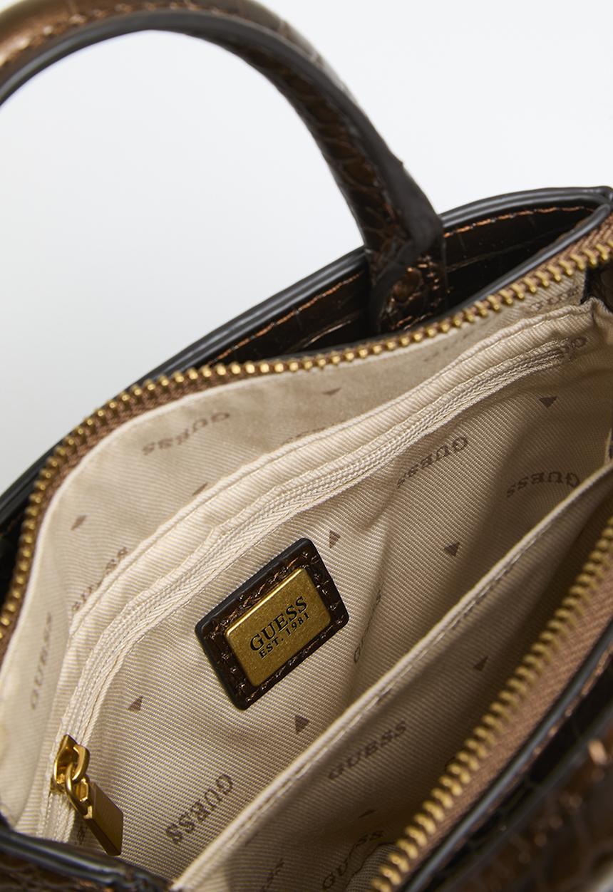 GUESS - James mini satchel - bronze