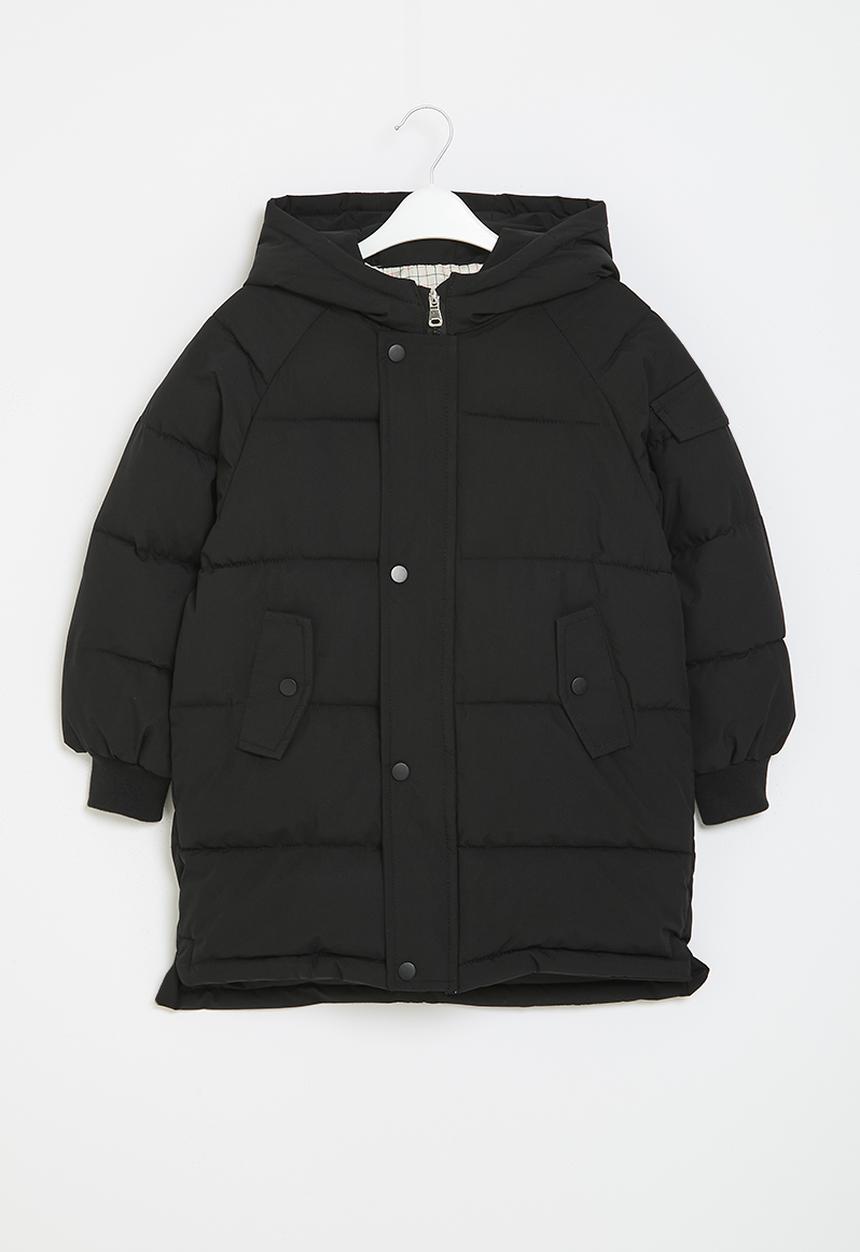 Pop Candy - Hooded puffer - black
