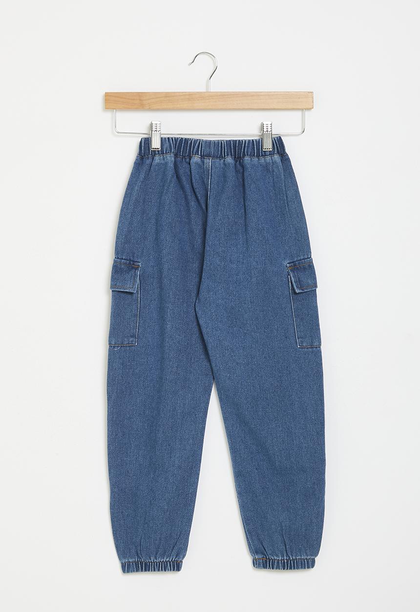 Pop Candy - Denim joggers - dark blue
