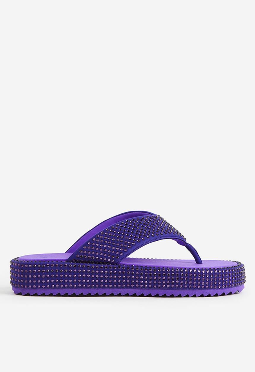 H&M - Flatform flip-flops - dark purple