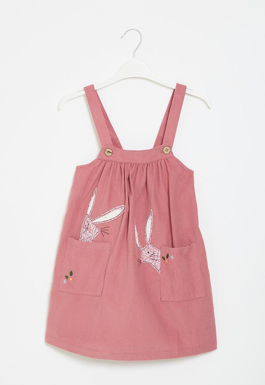 Pop Candy - Printed pinafore dress - blush 