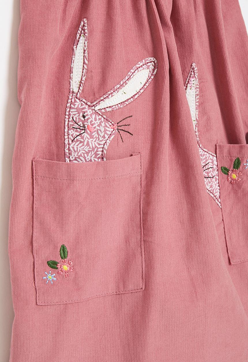 Pop Candy - Printed pinafore dress - blush 