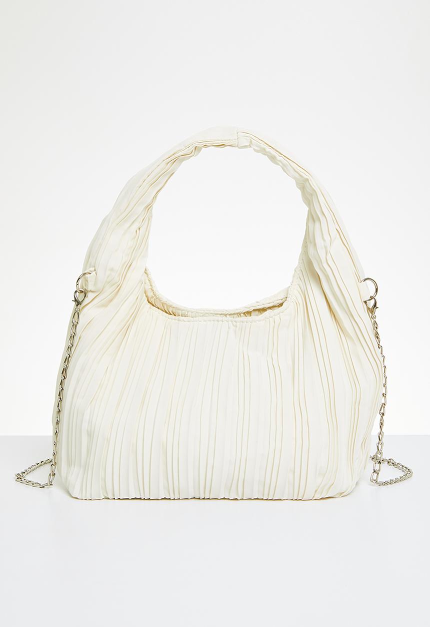 Superbalist - Plisse shoulder bag - cream