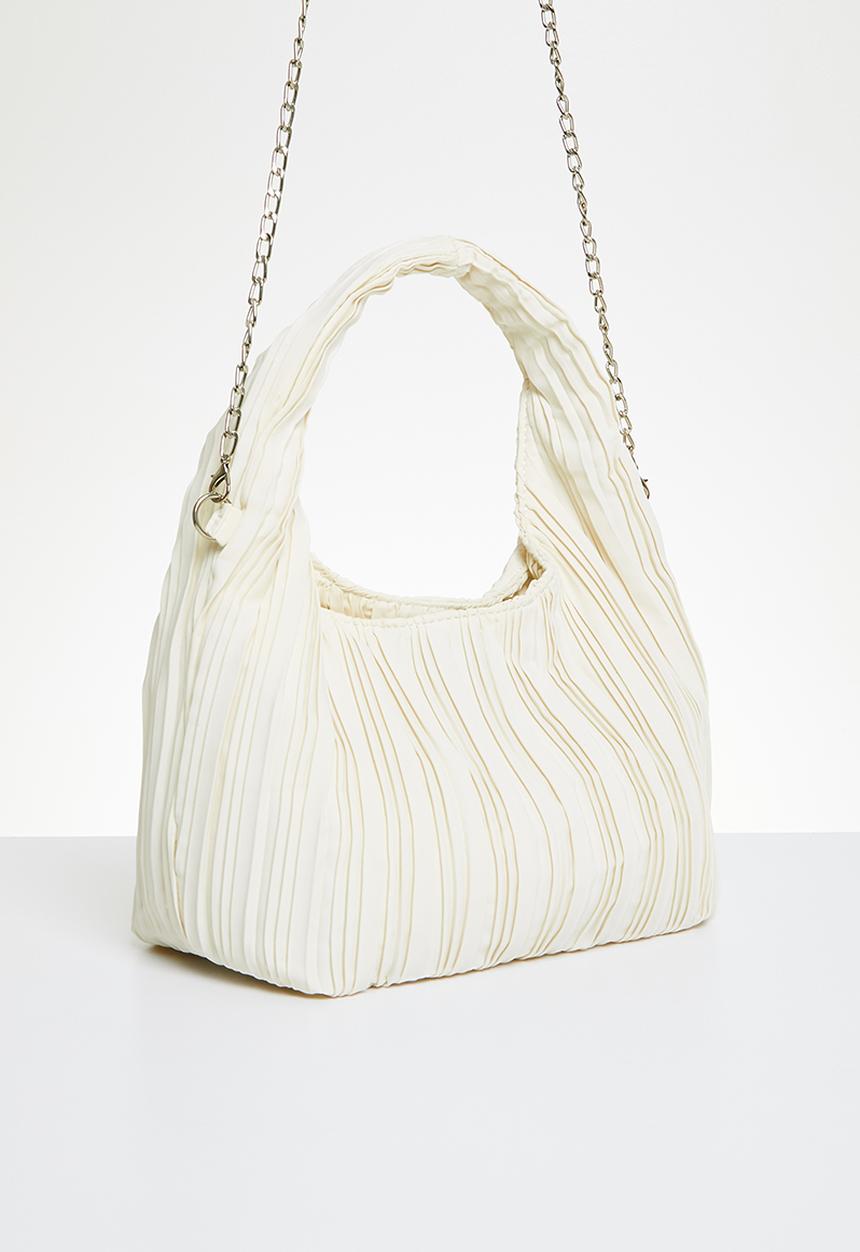 Superbalist - Plisse shoulder bag - cream