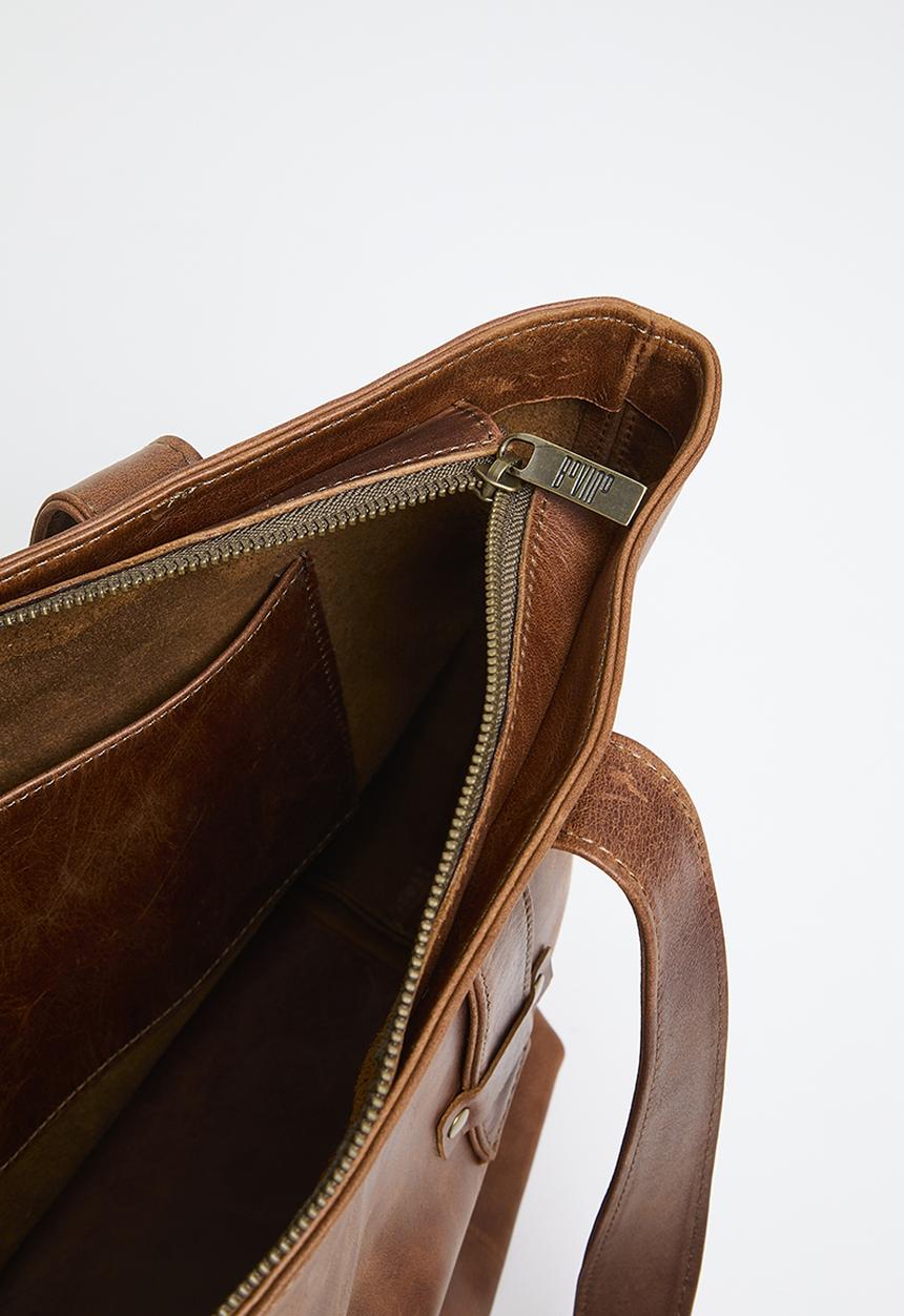 Bovino - Lanza shopper - tabacco