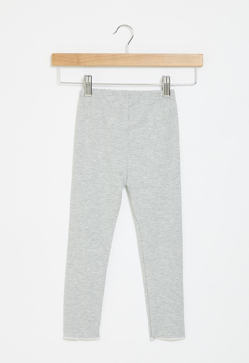 Pop Candy - Bow décor leggings - grey