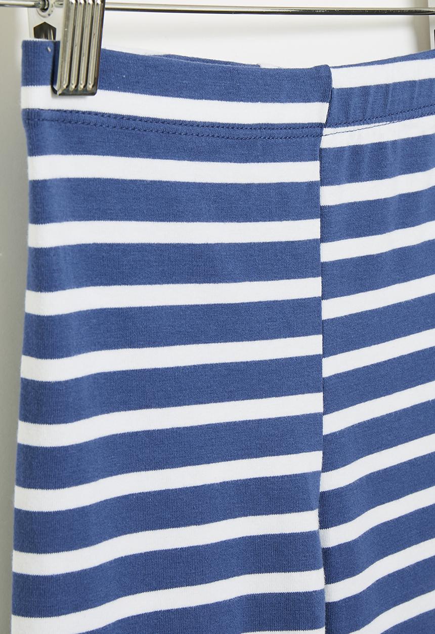 Pop Candy - Striped leggings - blue & white