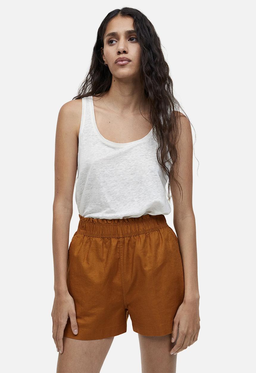 H&M - Linen shorts - brown