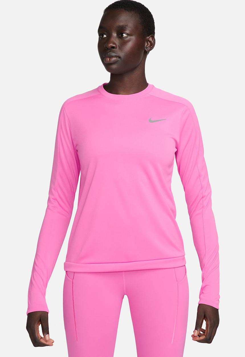 Nike - W nk df pacer crew - playful pink/reflective silver
