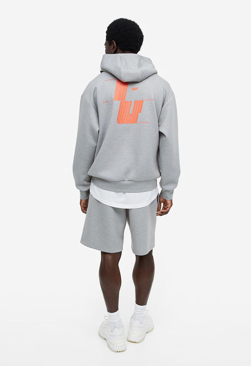 H&M - Drymove™ sports hoodie - grey marl develop