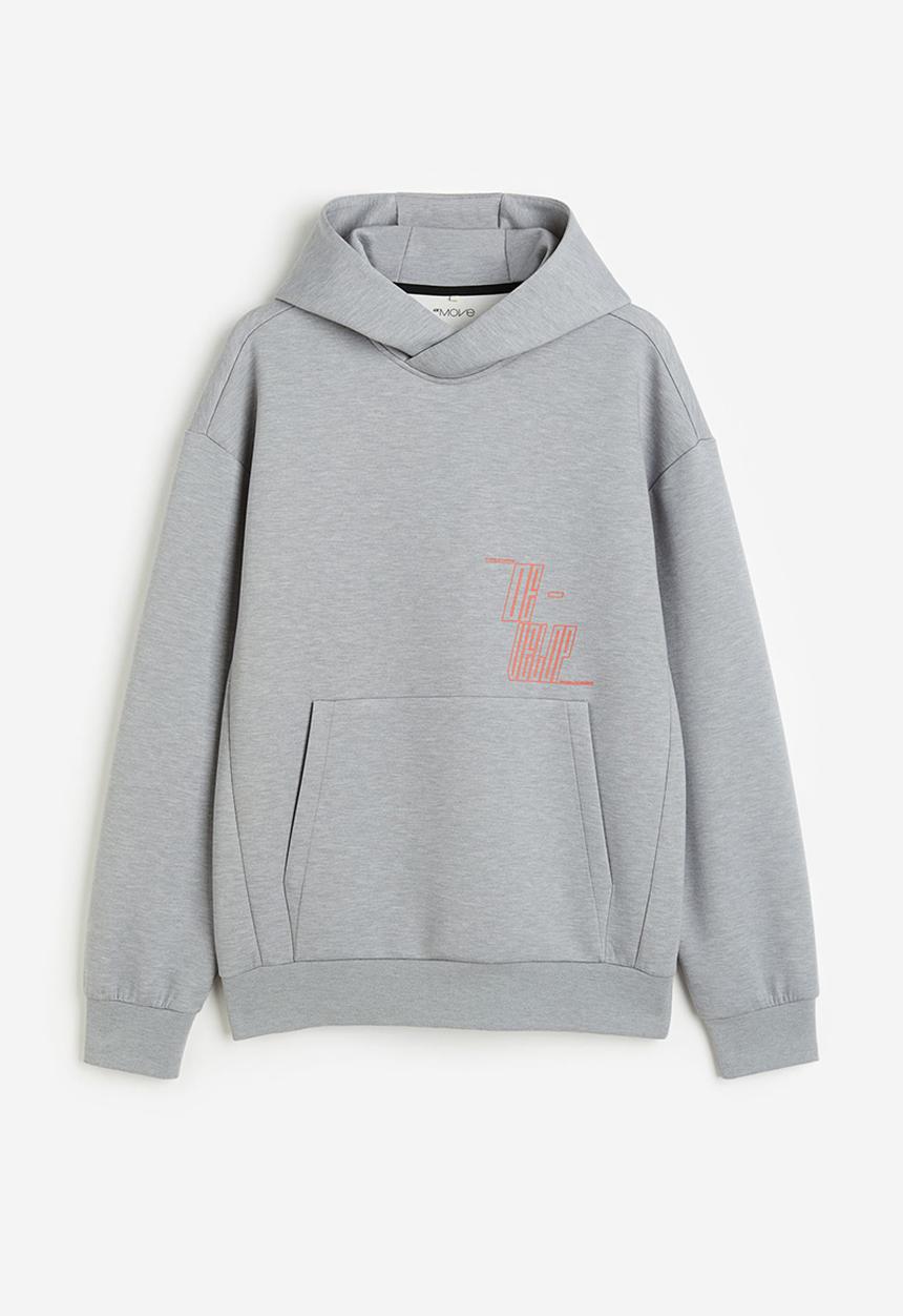 H&M - Drymove™ sports hoodie - grey marl develop