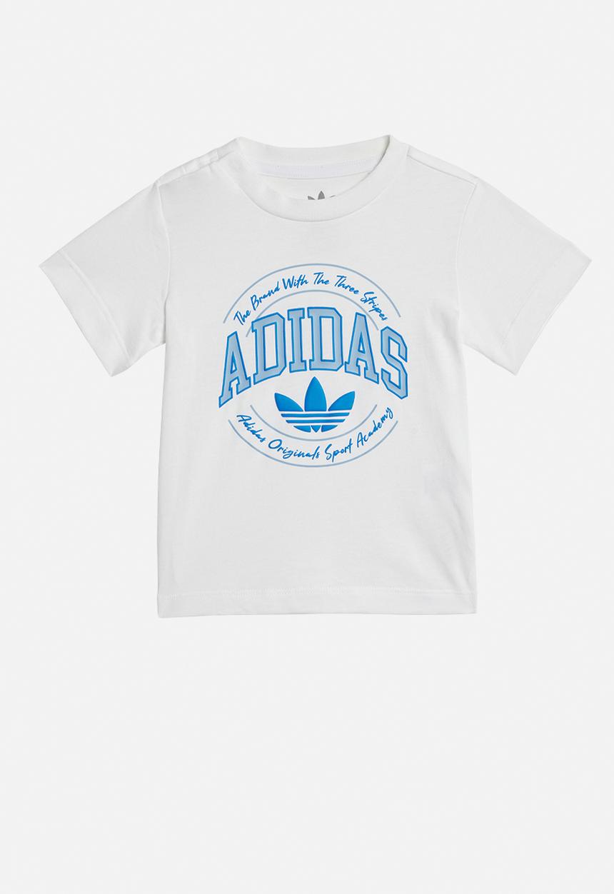 adidas Originals - Short tee set - white & night indigo