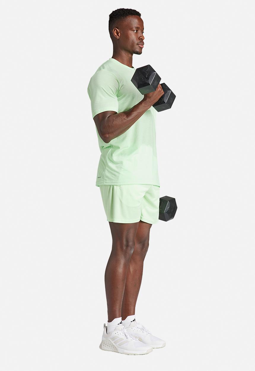 adidas Performance - Train Essentials logo training shorts- jade-green