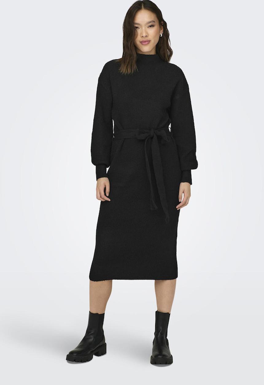 ONLY - Thilde Life L/S Dress Ex Knt - black
