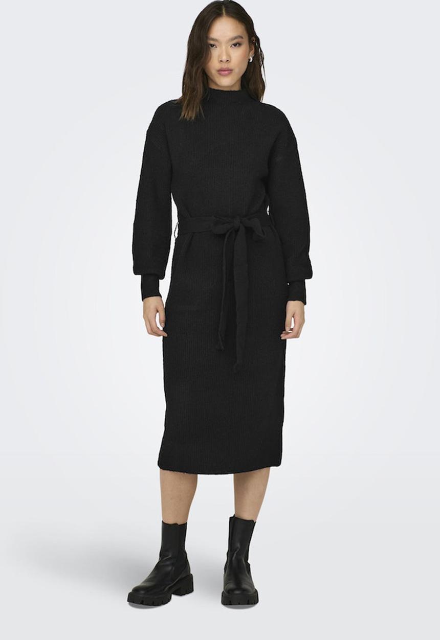 ONLY - Thilde Life L/S Dress Ex Knt - black