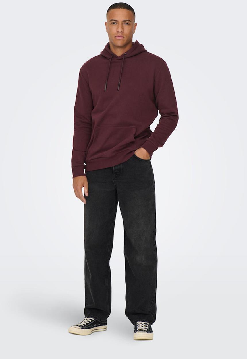 Only & Sons - ONSCeres Hooodie Sweat - Fudge