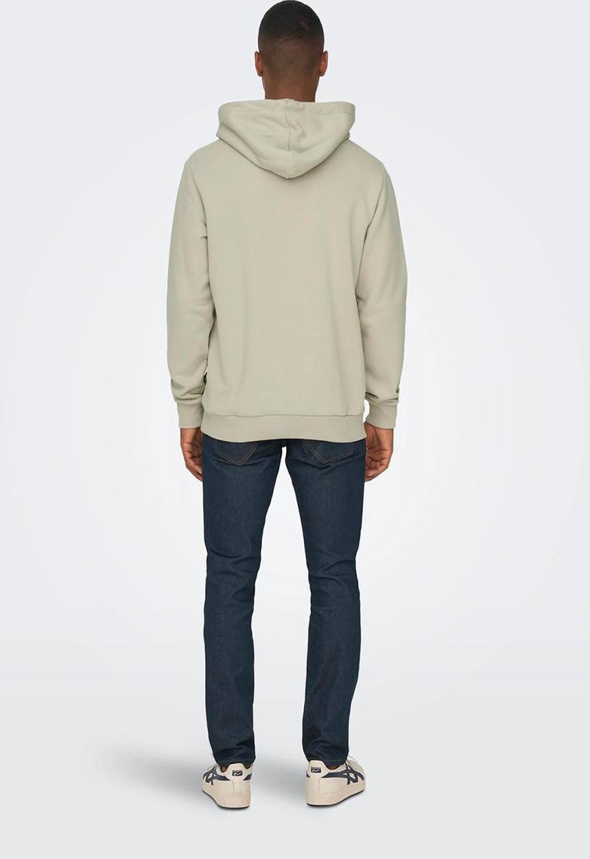 Only & Sons - ONSCeres Hoodie Sweat - Silver Lining