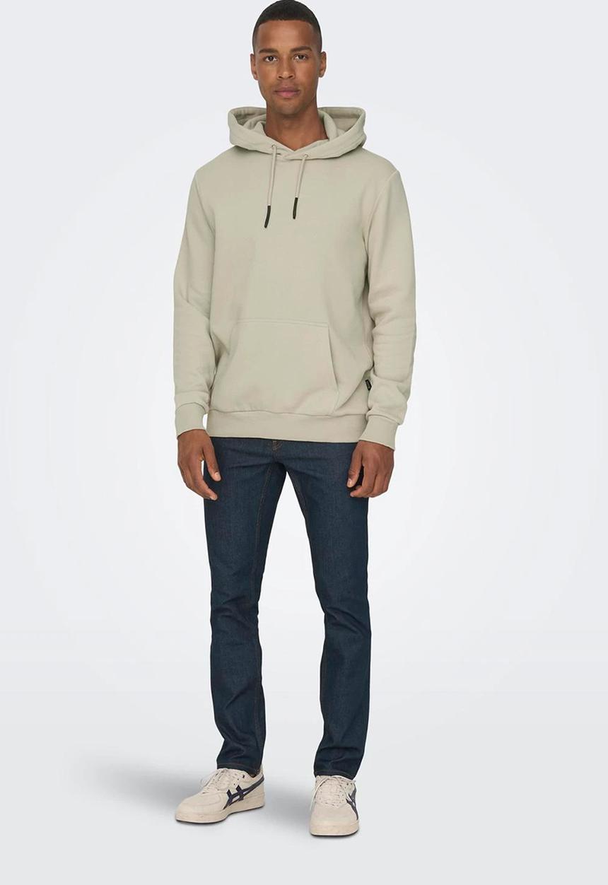 Only & Sons - ONSCeres Hoodie Sweat - Silver Lining