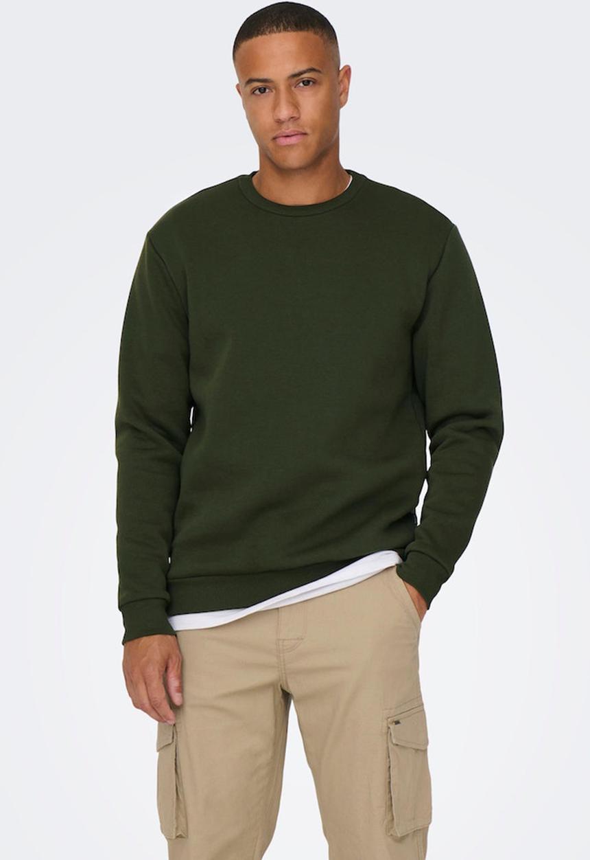 Only & Sons -  ONSCeres Crew Neck - Rosin