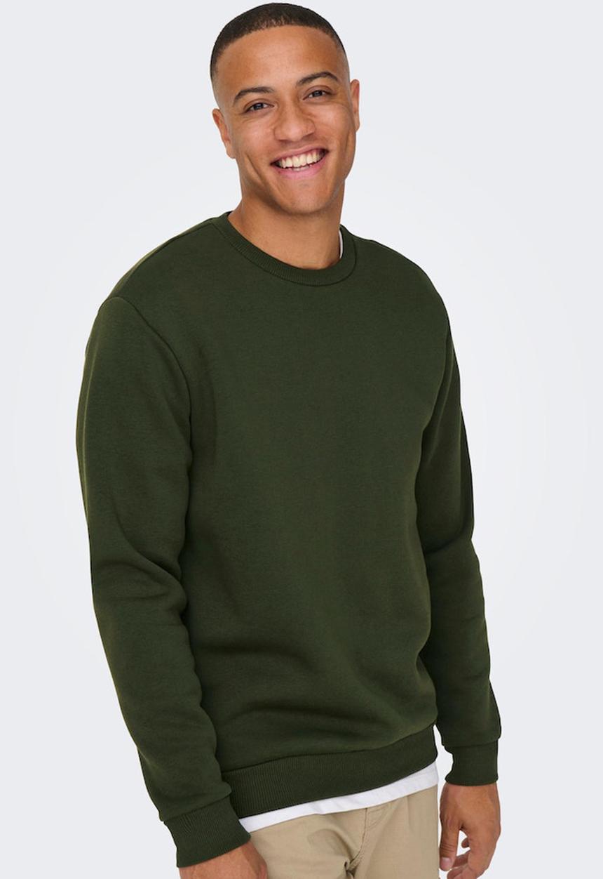Only & Sons -  ONSCeres Crew Neck - Rosin