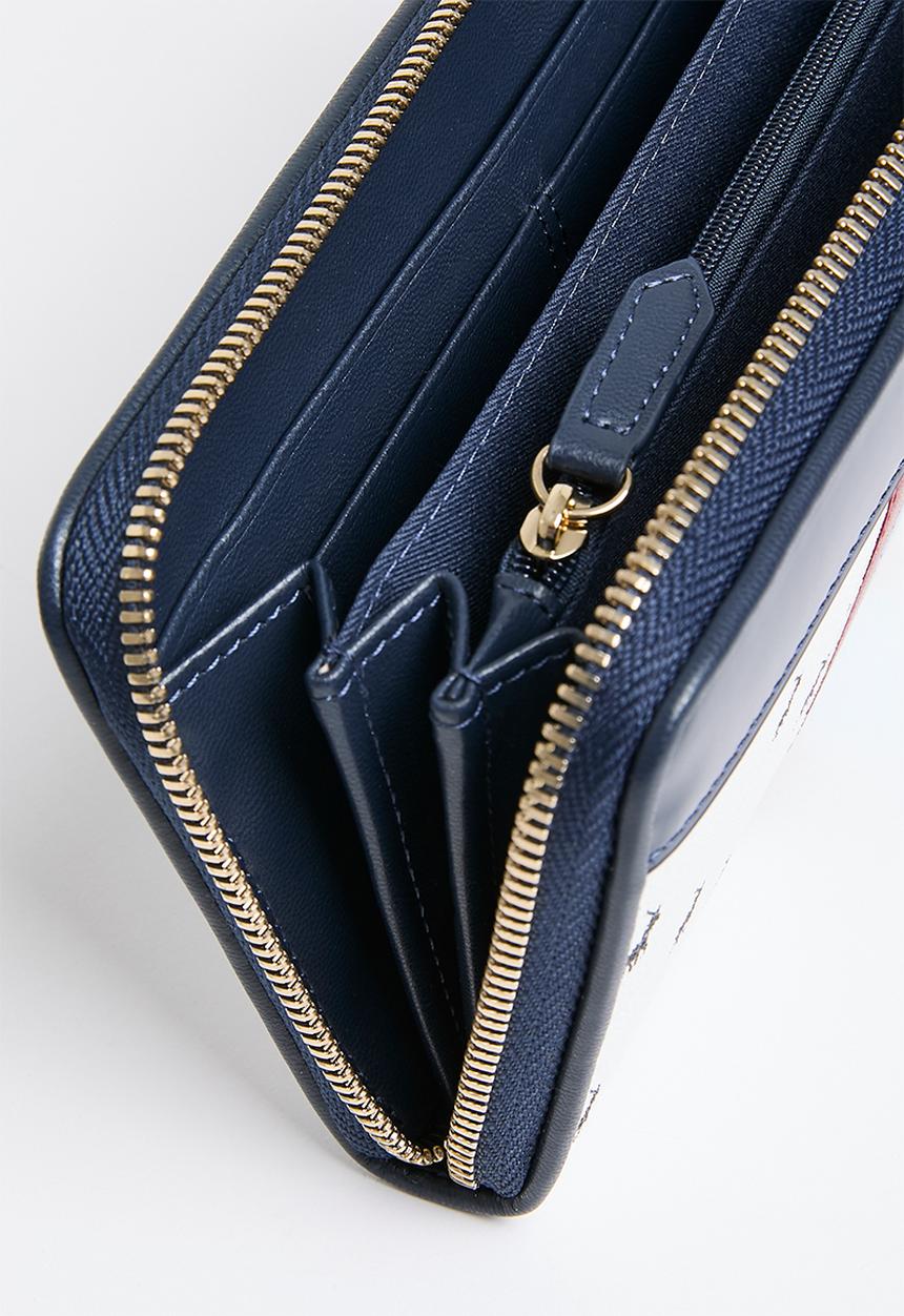 POLO - Manhattan zip around purse - navy