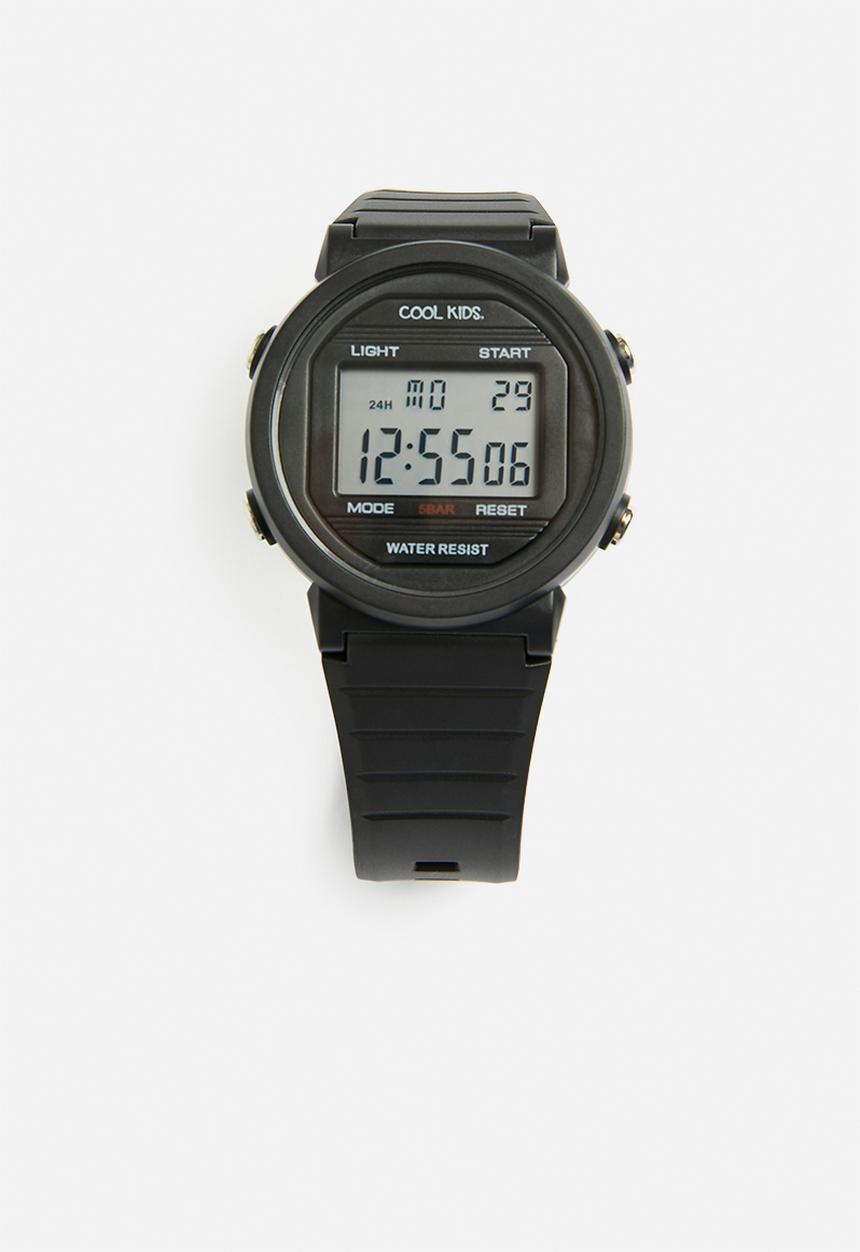 Cool Kids - Track digital 50m watch - black