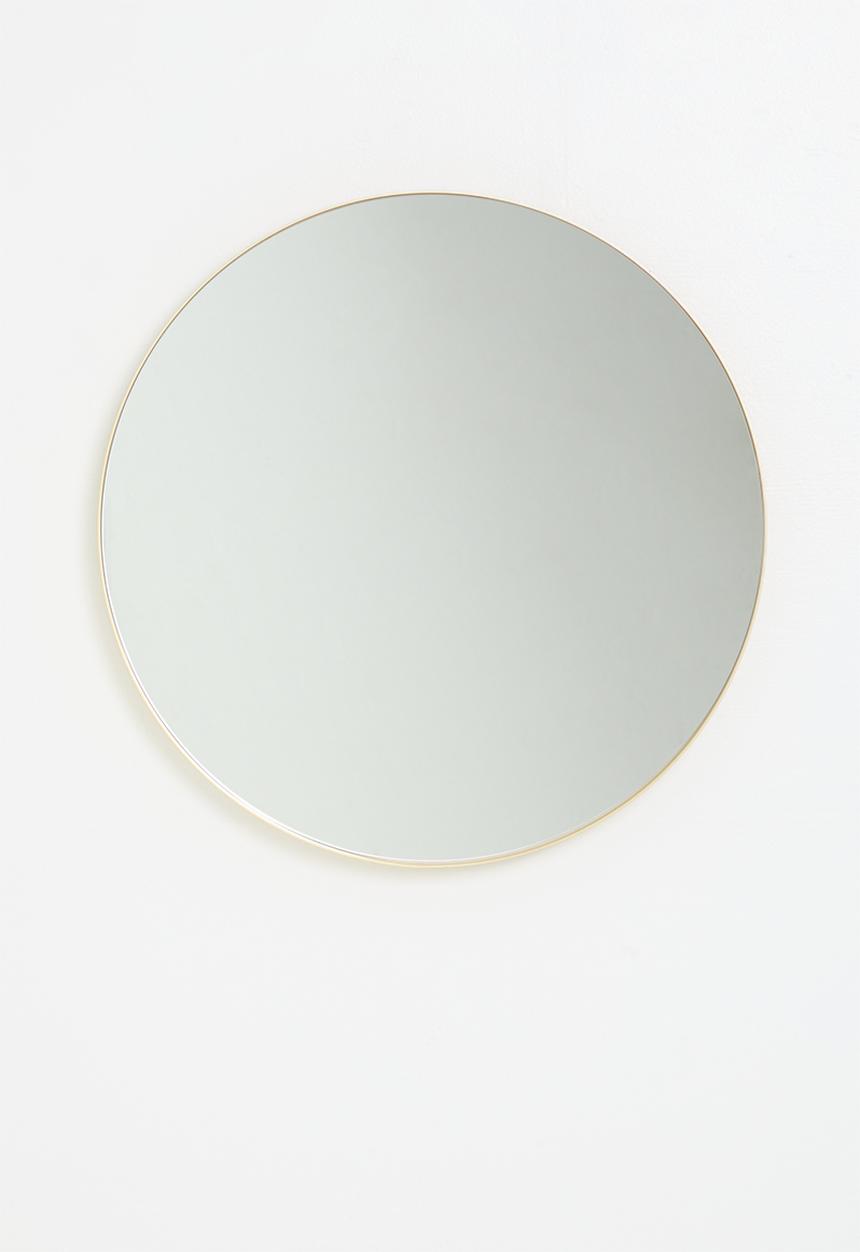 Sixth Floor - Orbis Plated Round Mirror 90cm- Gold 