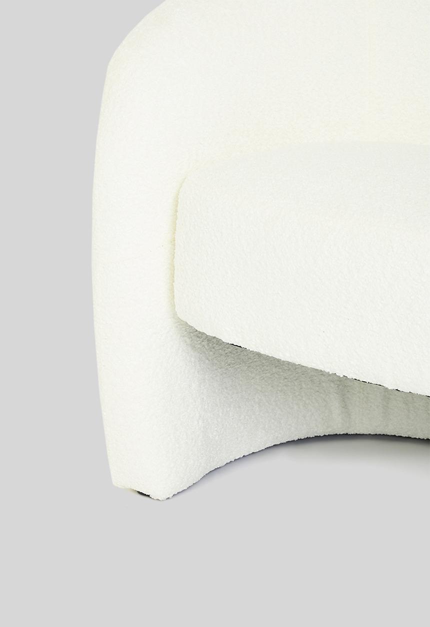 Sixth Floor - Bodi sherpa occasional chair - white