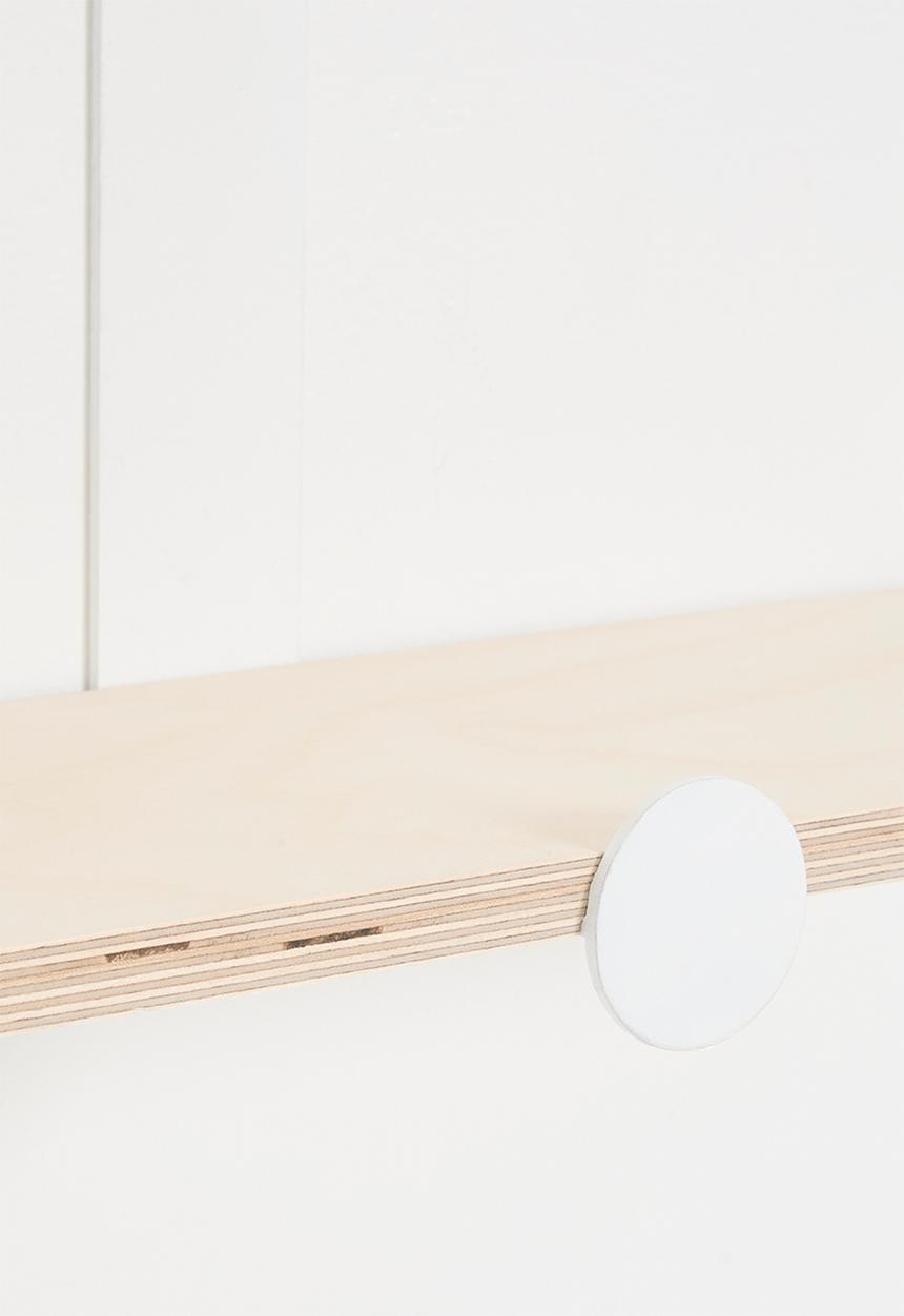Native Decor - Calire wall mounter shelf-white