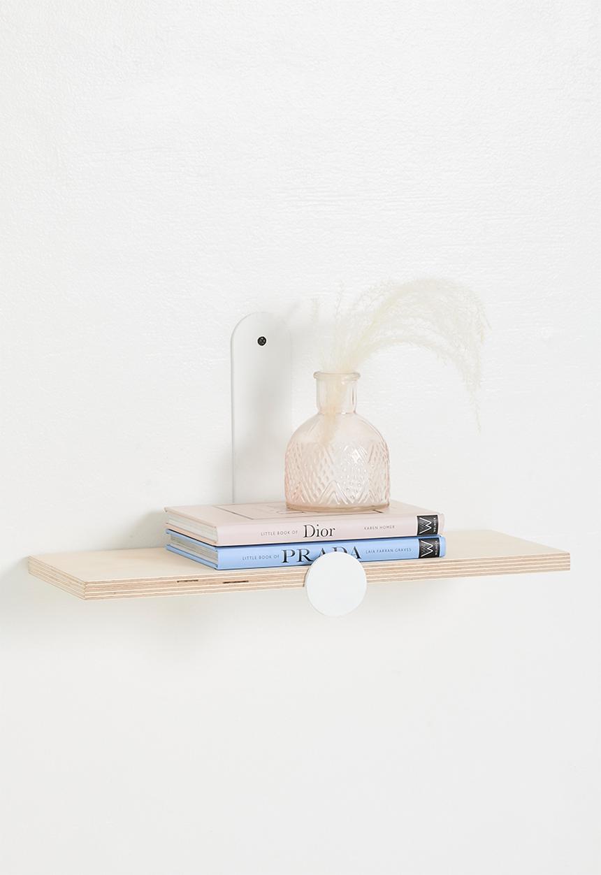 Native Decor - Calire wall mounter shelf-white