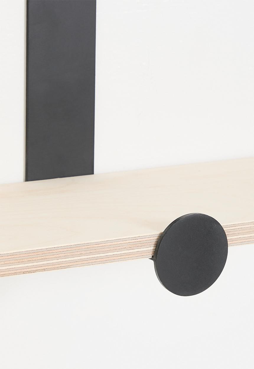 Native Decor - Calire wall mounter shelf - black