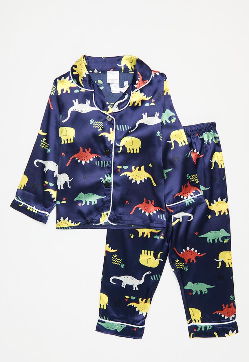 Pop Candy - Contrast piping pj set - blue