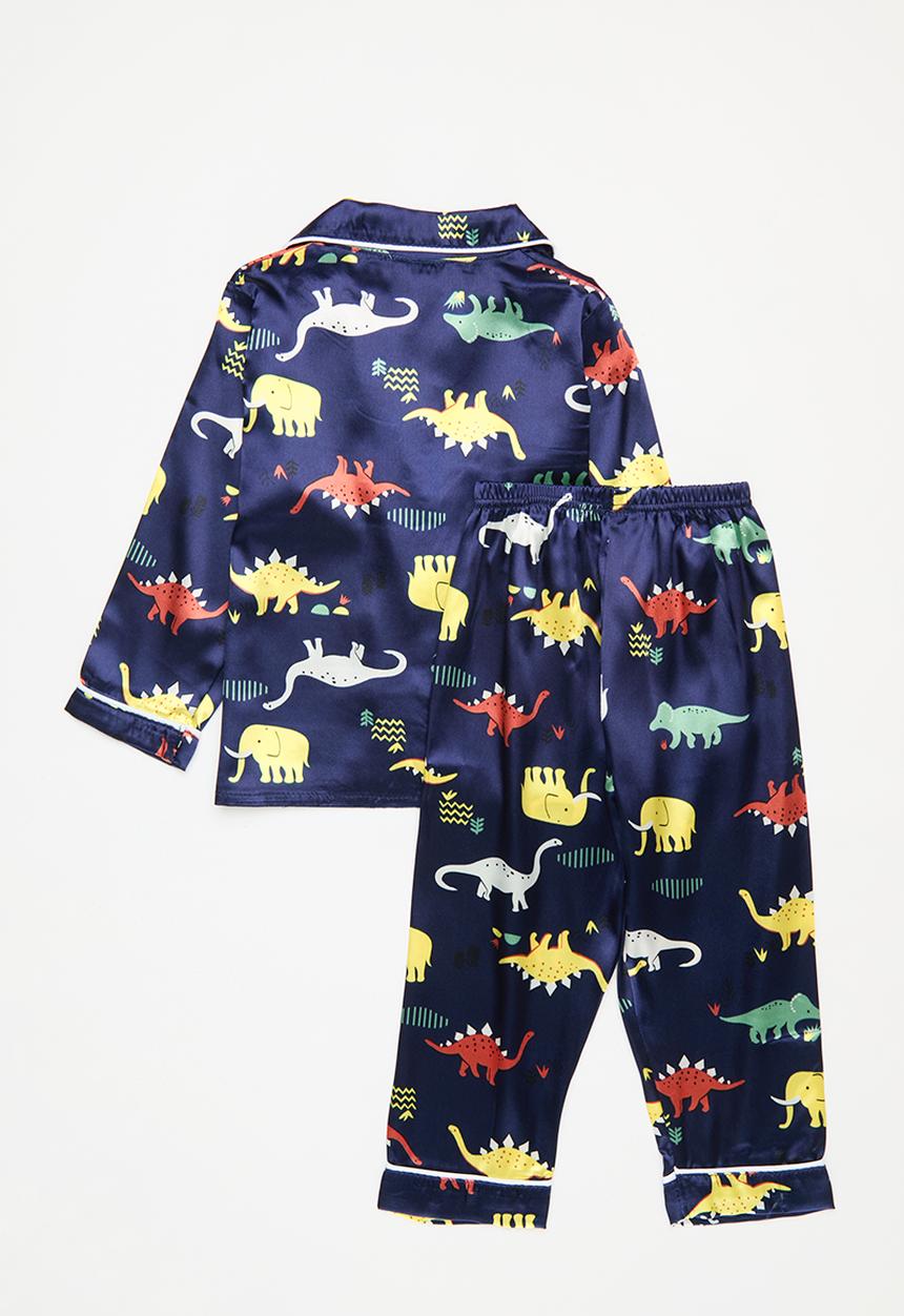 Pop Candy - Contrast piping pj set - blue